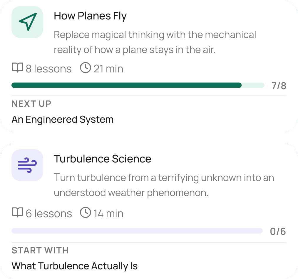Course lessons: how planes fly, turbulence science